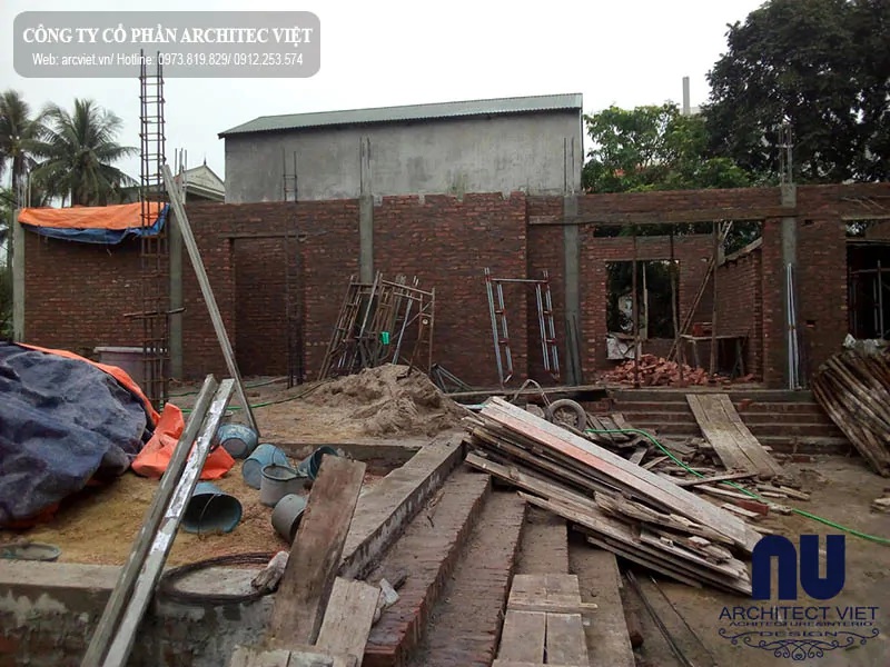 Mẫu nhà thờ 3 gian giả gỗ