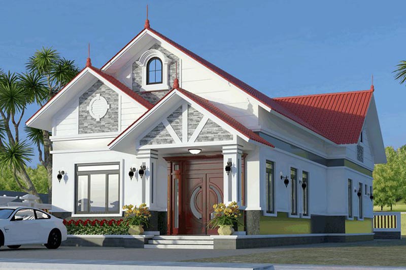 Nhà mái thái 1 tầng