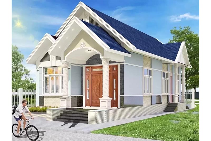 Nhà mái thái 1 tầng