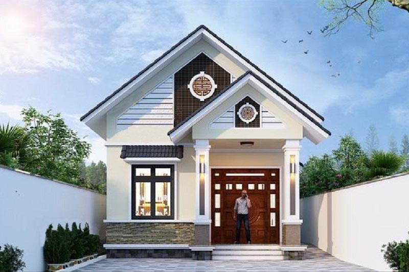 Nhà mái thái 1 tầng