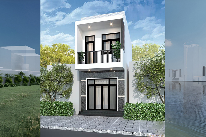 Mẫu nhà 2 tầng 6x12m đẹp