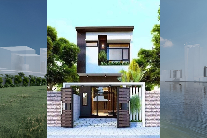 Mẫu nhà 2 tầng 6x14m đẹp