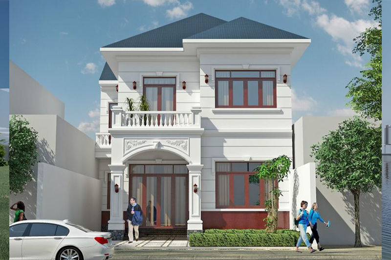 Mẫu nhà ngang 10m sâu 7m