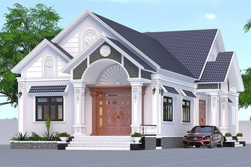 Mẫu nhà ngang 12m sâu 5m đẹp