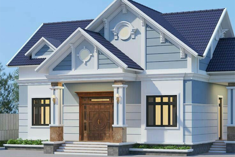 Mẫu nhà ngang 12m sâu 5m đẹp