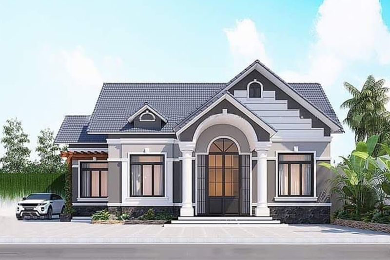 Mẫu nhà ngang 12m sâu 5m đẹp