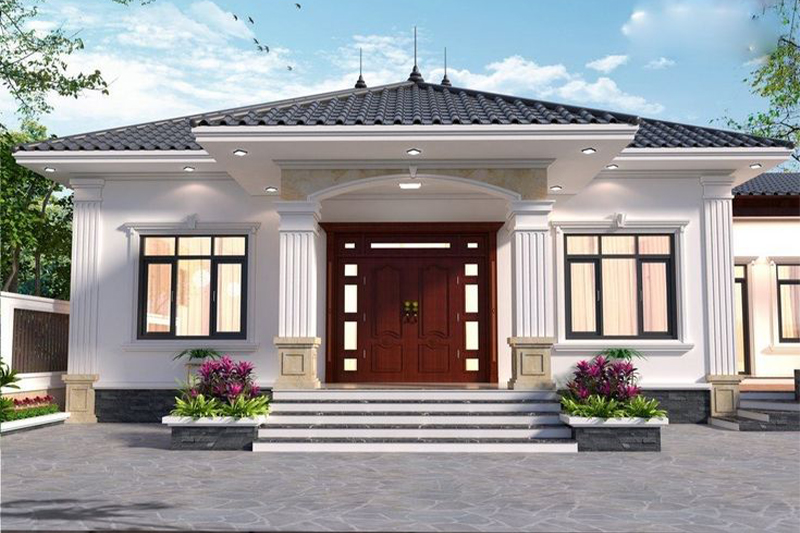 Mẫu nhà ngang 12m sâu 5m đẹp