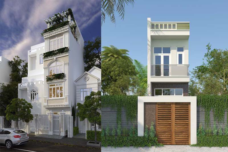 Bản vẽ thiết kế nhà mặt tiền 3m