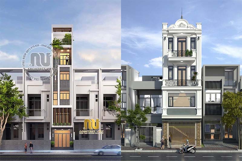Bản vẽ thiết kế nhà mặt tiền 3m