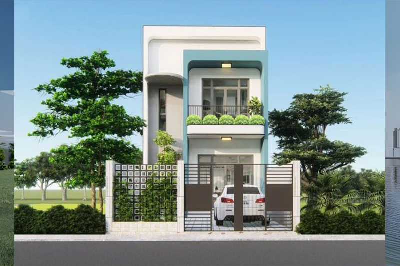 Mẫu nhà phố 2 tầng 6x16m đẹp