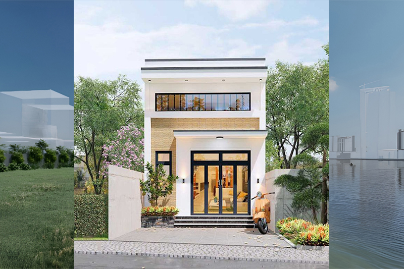Mẫu nhà phố 2 tầng 6x16m đẹp