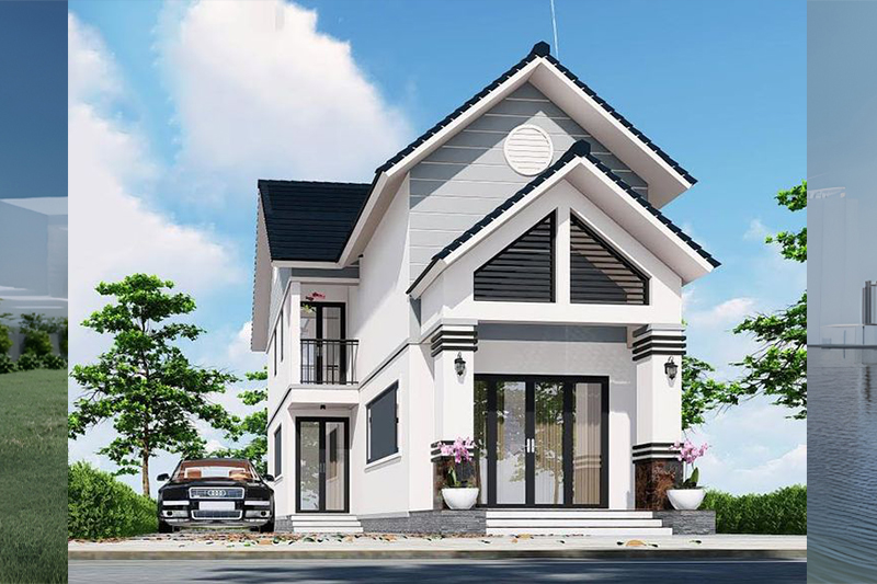 Mẫu nhà phố 2 tầng 6x16m đẹp