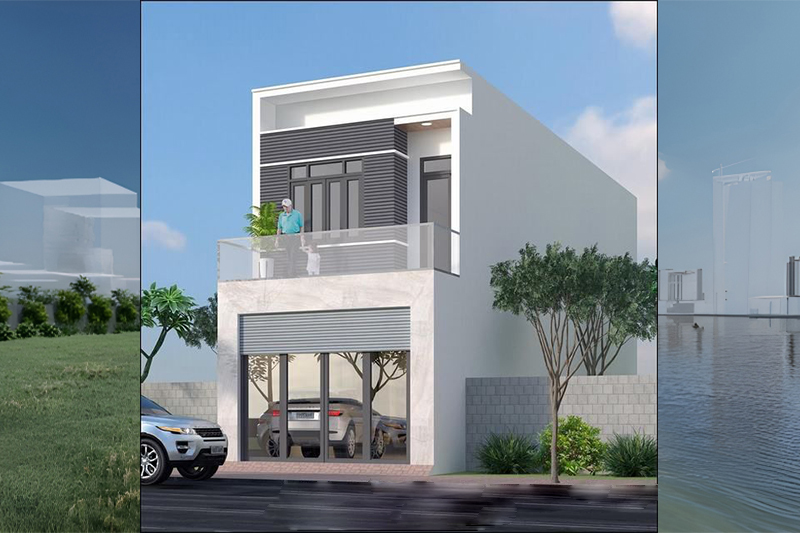 Mẫu nhà phố 2 tầng 6x16m đẹp