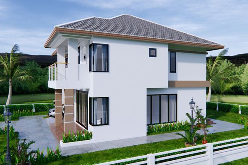 Nhà 2 tầng 5 phòng ngủ 200m2
