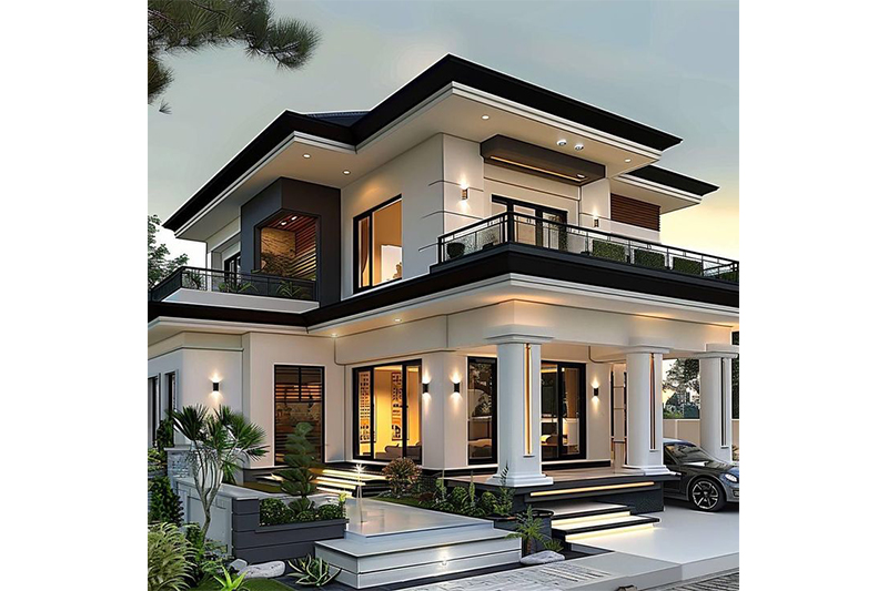 Nhà 2 tầng 5 phòng ngủ 200m2
