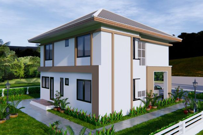 Nhà 2 tầng 5 phòng ngủ 200m2