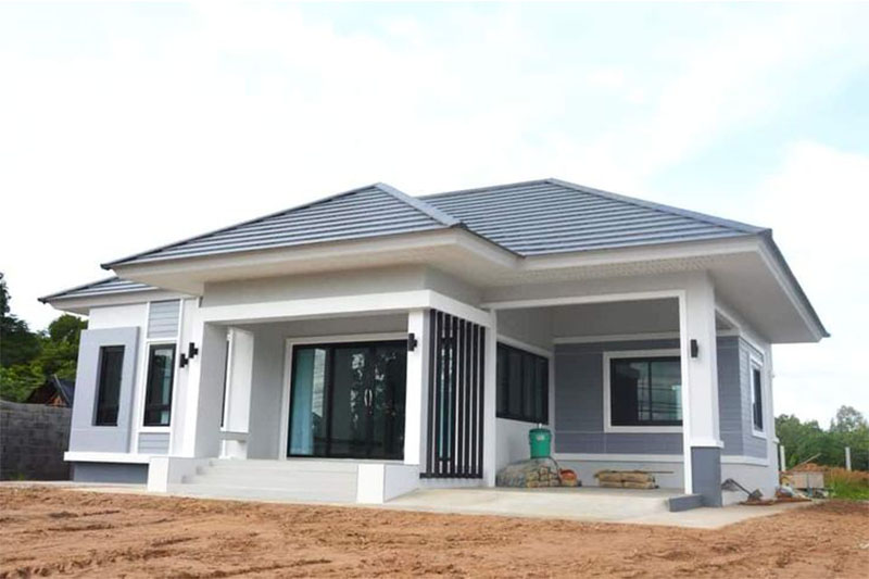 Nhà mái Nhật 1 tầng 4 phòng ngủ
