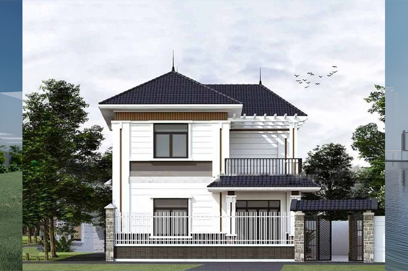 Mẫu nhà ngang 11m dài 10m đẹp