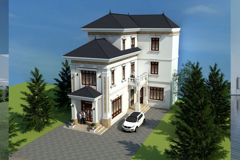 Mẫu nhà ngang 11m dài 10m đẹp
