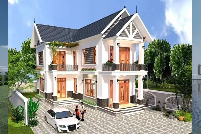 Mẫu nhà ngang 11m dài 10m đẹp