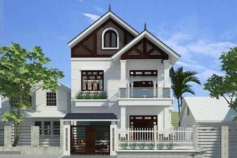 Thiết kế nhà 2 tầng 7x9m đẹp