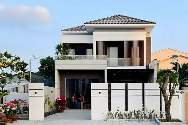 Thiết kế nhà 2 tầng 7x9m đẹp