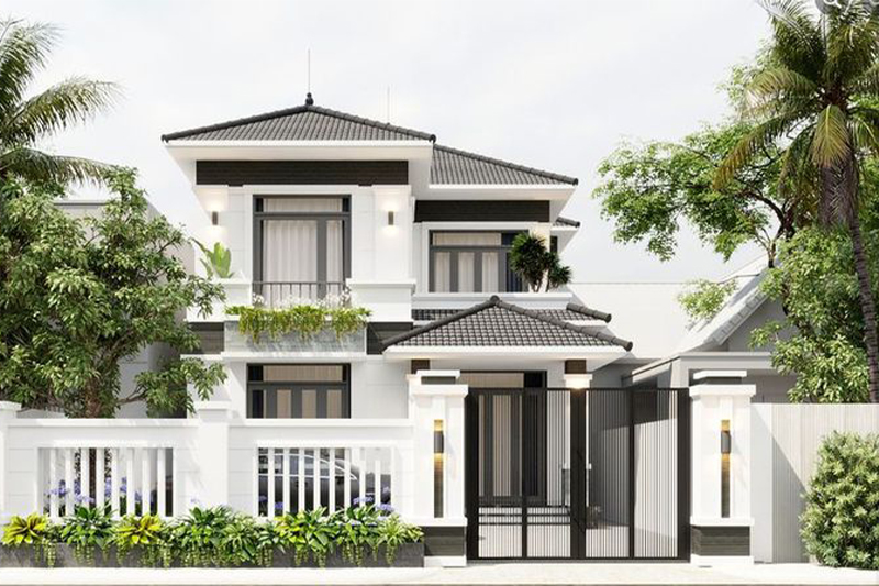 Thiết kế nhà 2 tầng 7x9m đẹp