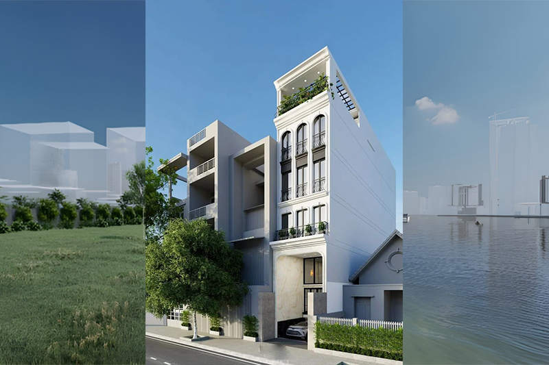 Thiết kế nhà phố 35m2 đẹp