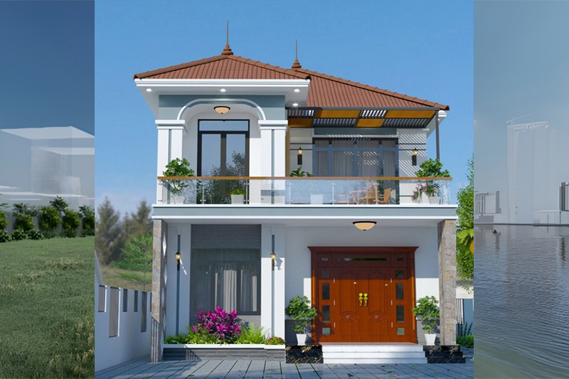 Mẫu thiết kế nhà ngang 10m sâu 10m đẹp