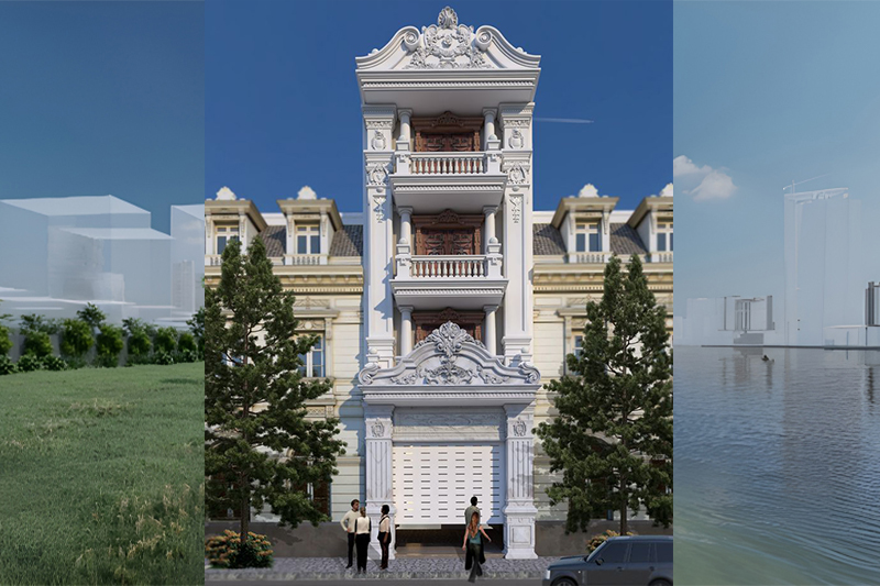 Thiết kế nhà ngang 4m dài 10m đẹp