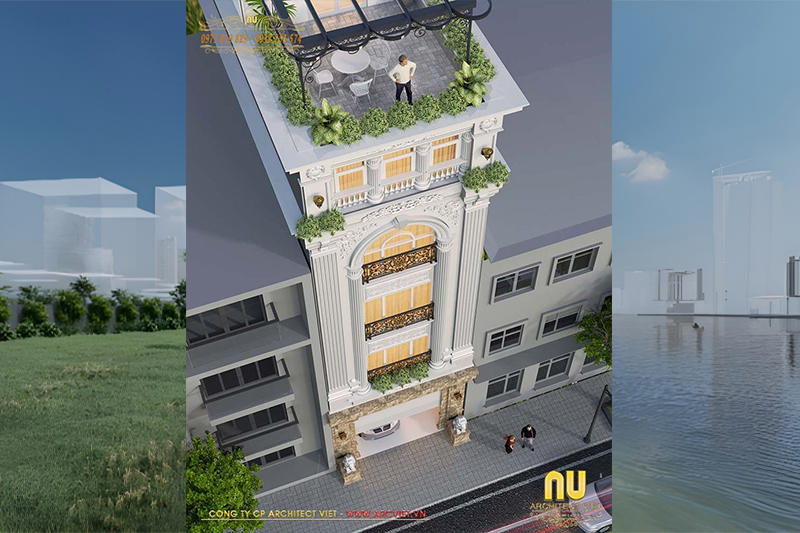 Thiết kế nhà ngang 4m dài 10m đẹp