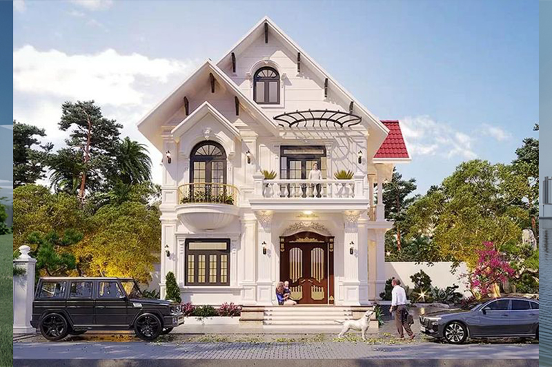 Thiết kế nhà ngang 8m dài 14m