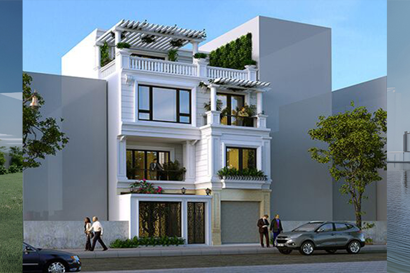 Thiết kế nhà ngang 8m dài 14m
