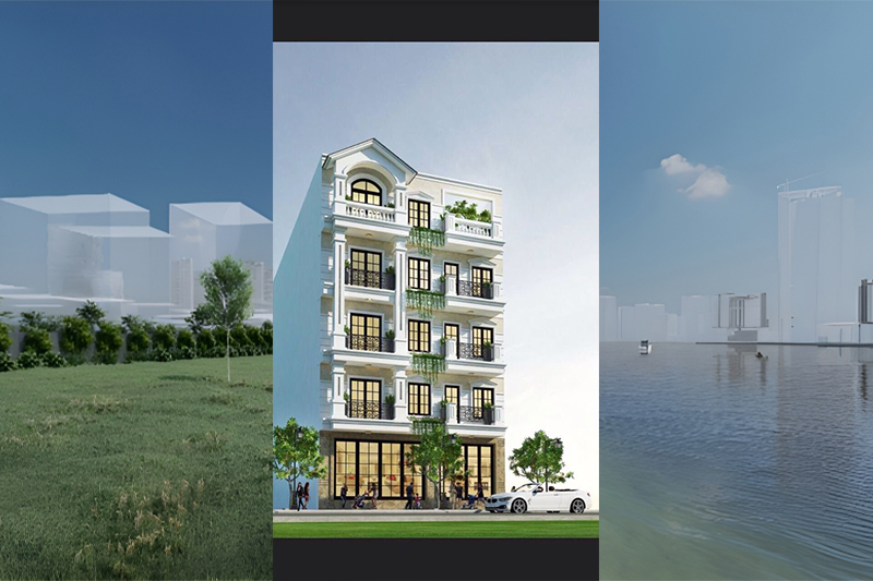 Thiết kế nhà ngang 8m dài 14m
