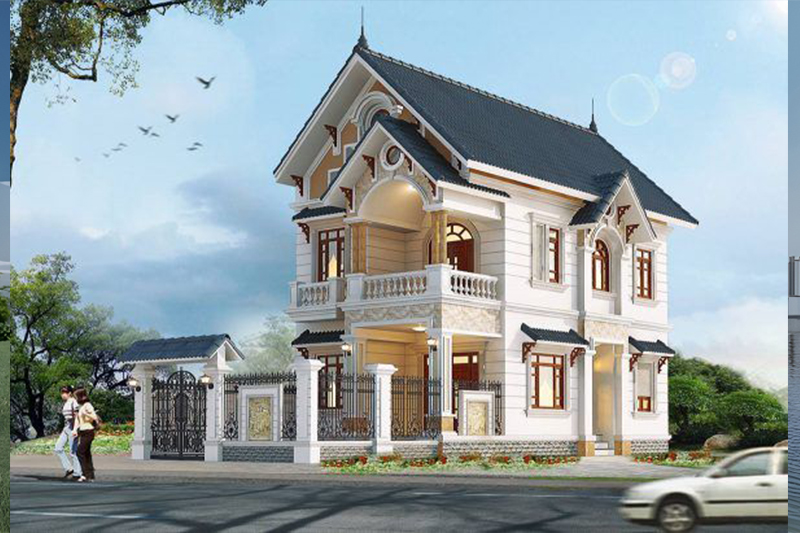 Thiết kế nhà ngang 8m dài 14m