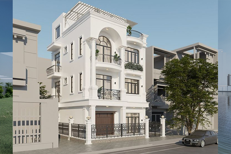 Thiết kế nhà ngang 8m dài 14m