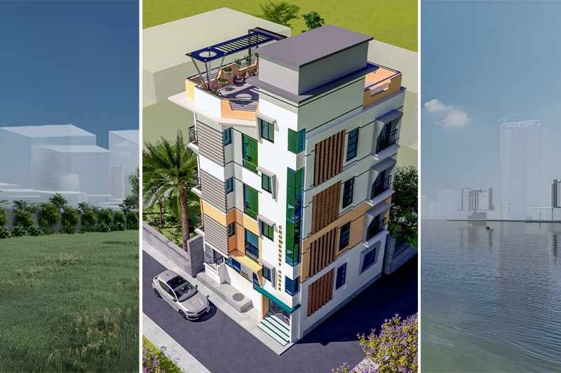 Thiết kế nhà vừa ở vừa cho thuê kinh doanh