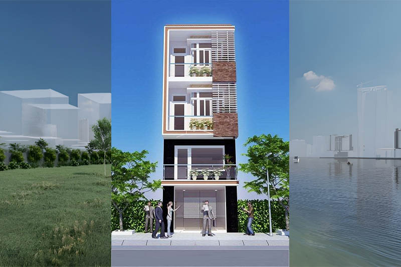 Thiết kế nhà ống 6x16m đẹp