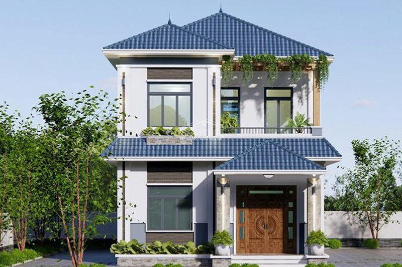 Mẫu thiết kế nhà vuông 8x8m 2 tầng