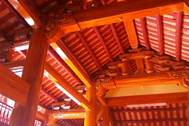 Nhà gỗ 3 gian hiện đại