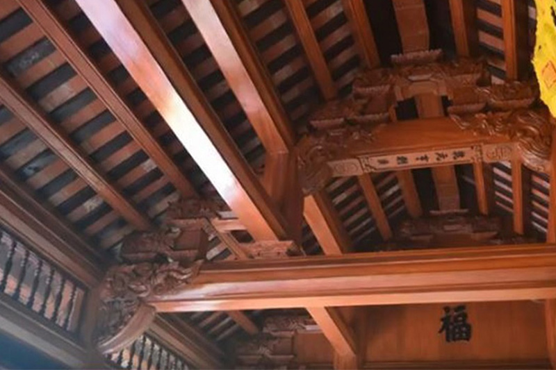 Nhà gỗ 3 gian hiện đại