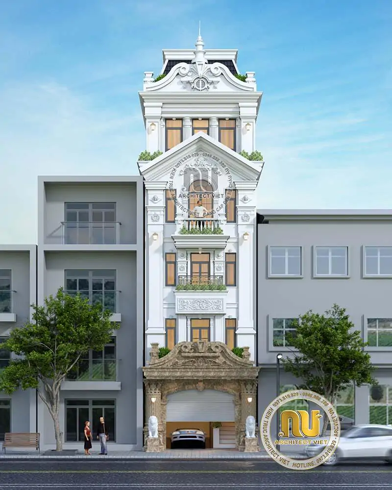 Nhà Phố 5 Tầng Tân Cổ Điển