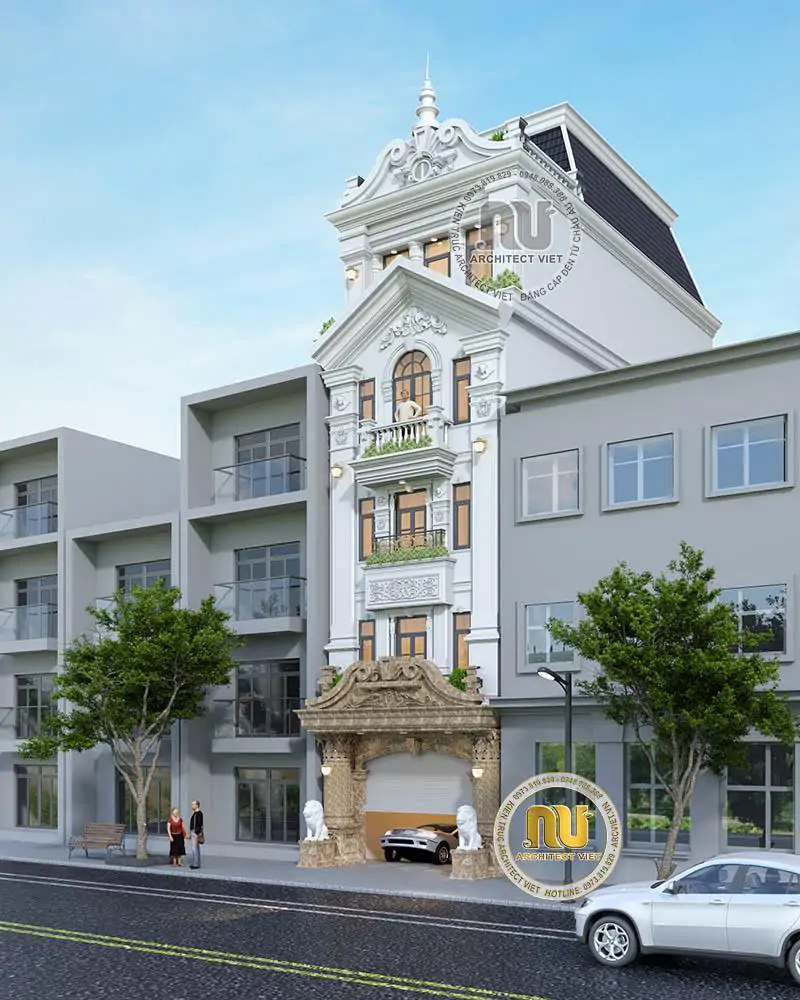 Nhà Phố 5 Tầng Tân Cổ Điển