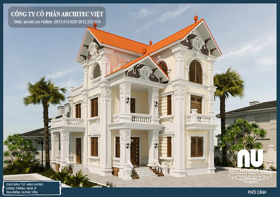 Biệt Thự Tân Cổ Điển Kiểu Pháp