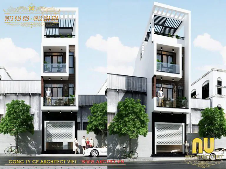 Chi Phí Xây Nhà 4 Tầng Có Thang Máy