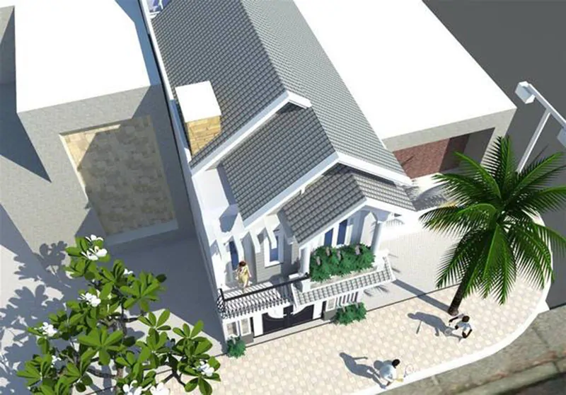 Mẫu Nhà 2 Tầng 5x20 4 Phòng Ngủ