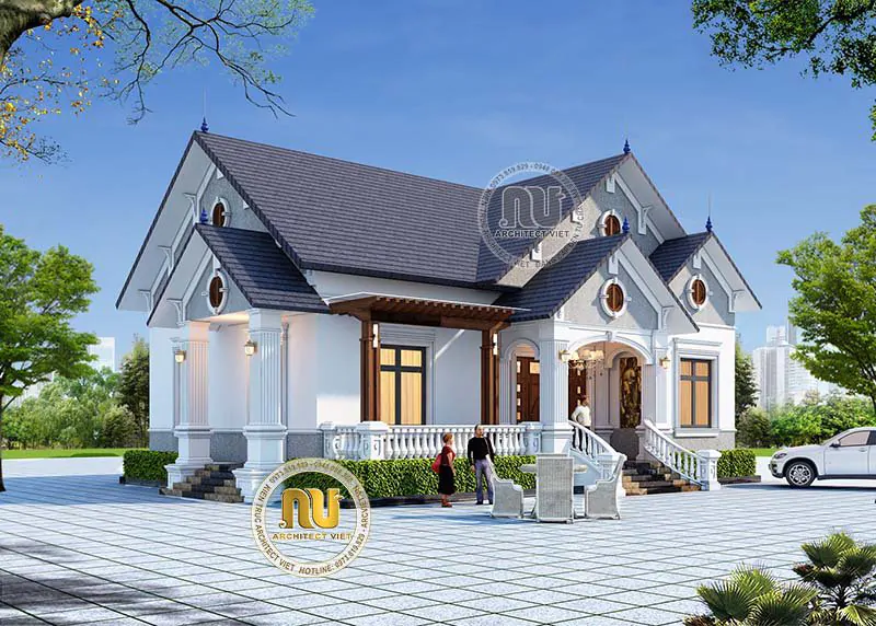 Mẫu Nhà Cấp 4 3 Phòng Ngủ 120m2