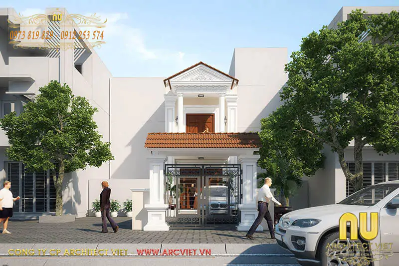 Mẫu Nhà Mặt Tiền 5m 2 Tầng