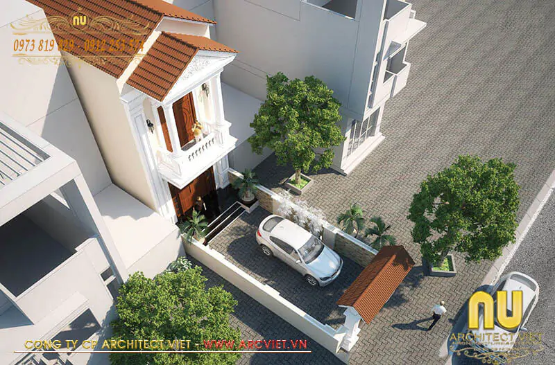 Mẫu Nhà Mặt Tiền 5m 2 Tầng