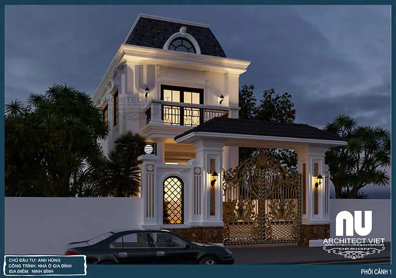 Mẫu Nhà Mặt Tiền 7m 2 Tầng
